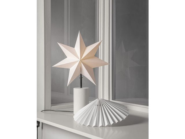 Lampa Stila stjärna/skärm 50x35cm vit